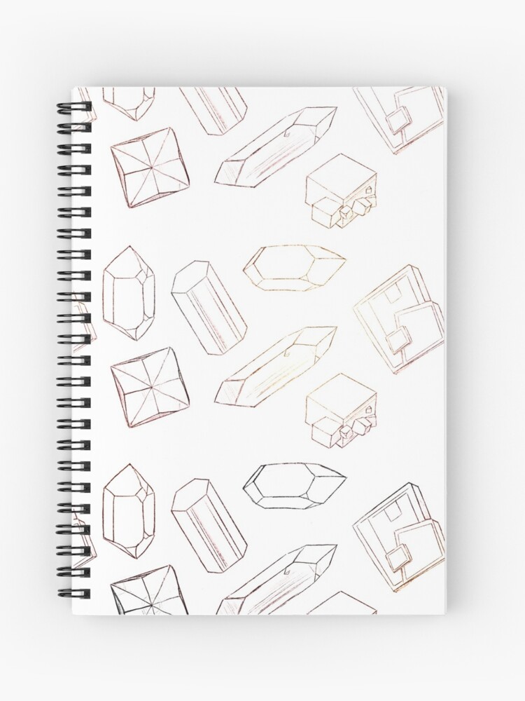 Hand drawn minerals and crystals sketch Royalty Free Vector