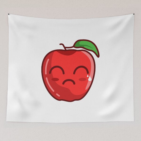 Item preview, Sad Apple Vector Artwork designed and sold by Rizky Dwi Aprianda.