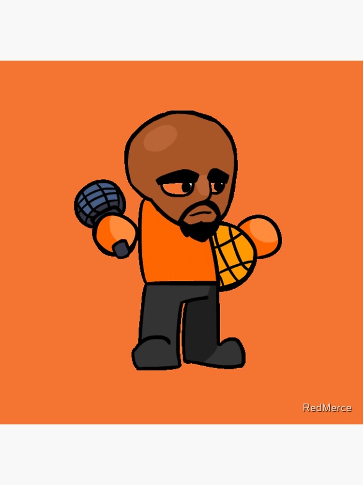 Cojín con la obra «Friday Night Funkin Matt orange» de RedMerce