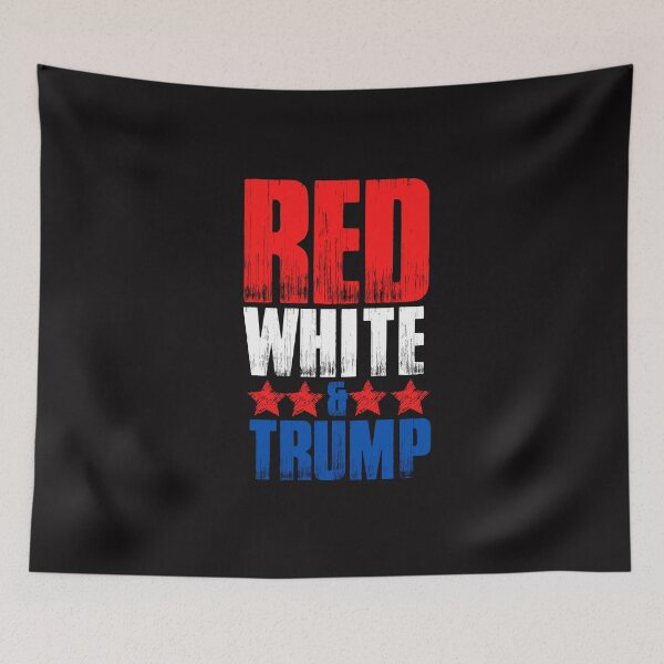 Item preview, Vintage Red White and Trump Typography designed and sold by garniturex.