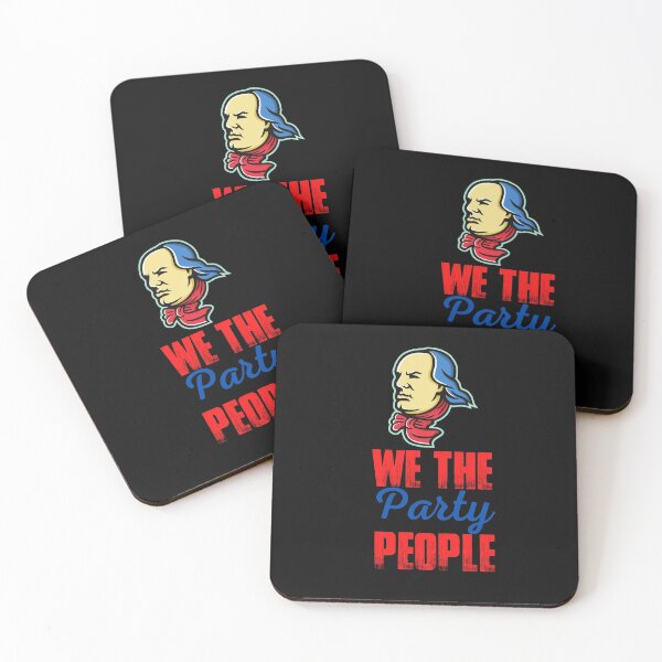 Item preview, Vintage We The Party People Typography and Benjamin Franklin Illustration designed and sold by garniturex.
