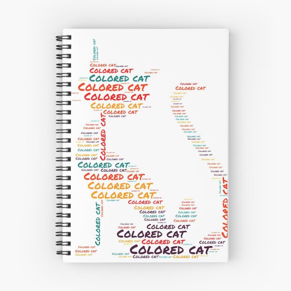 Item preview, Colored text cat typography designed and sold by Barhavin.