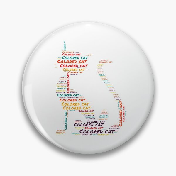 Item preview, Colored text cat typography designed and sold by Barhavin.