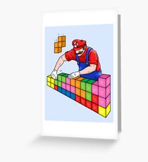 Super Mario Mason Greeting Card