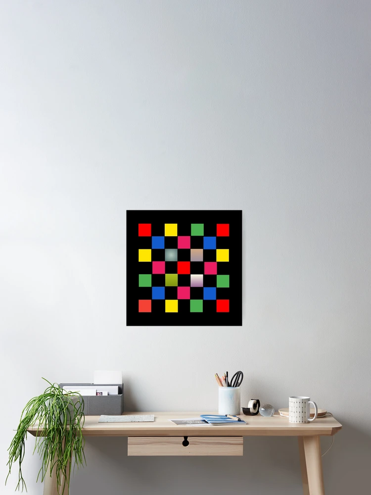 Thumbnail 2 of 3, Poster, Colorful square boxes designed and sold by Rajeev Singh.