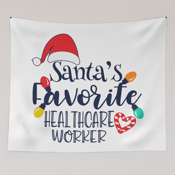 Item preview, Santa's Favorite Healthcare Worker  designed and sold by OrnamentallyYou.
