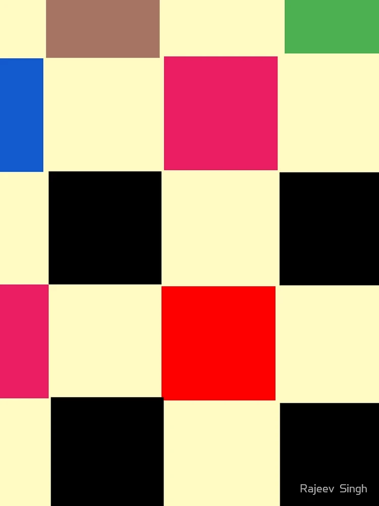 Thumbnail 3 of 3, Scarf, Colorful square boxes designed and sold by Rajeev Singh.