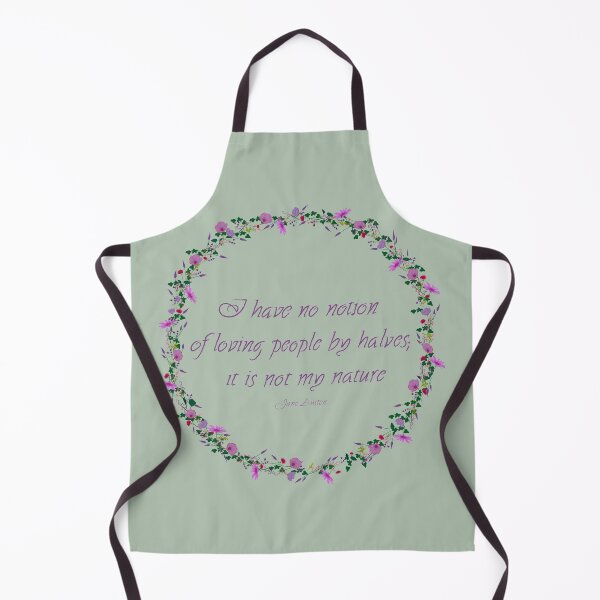 Item preview, No Notion - Floral Wreath Jane Austen Quote designed and sold by MissBennett.