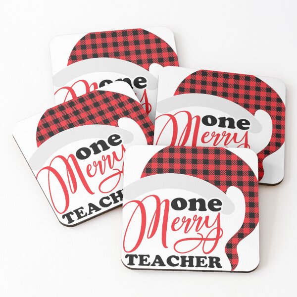 Item preview, ONE MERRY Teacher designed and sold by OrnamentallyYou.