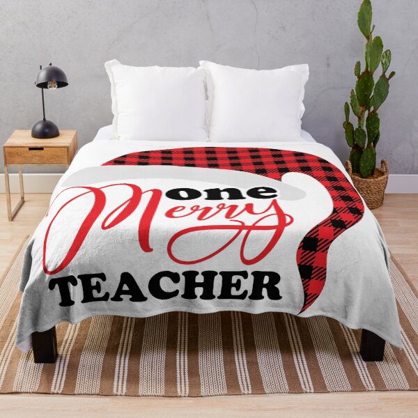 Item preview, ONE MERRY Teacher designed and sold by OrnamentallyYou.