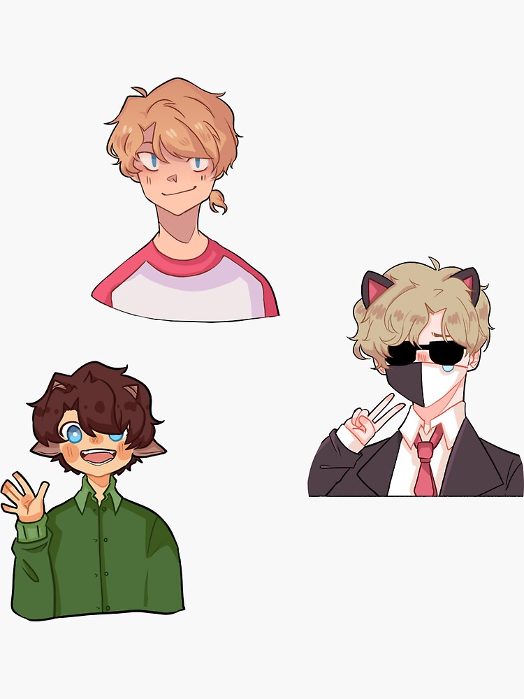 "Bench Trio *sticker pack*" Sticker for Sale by 1mirabell1 Redbubble