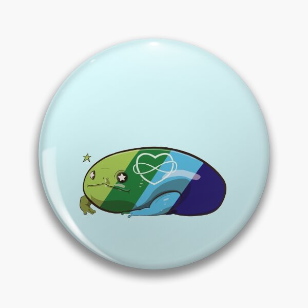 Item preview, Polyamorous Pride Chubby Frog designed and sold by Shay King.