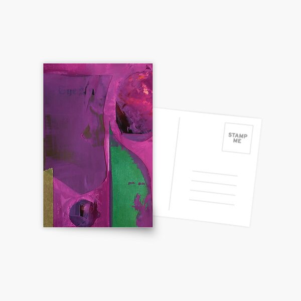 Pink Collage Postcard
