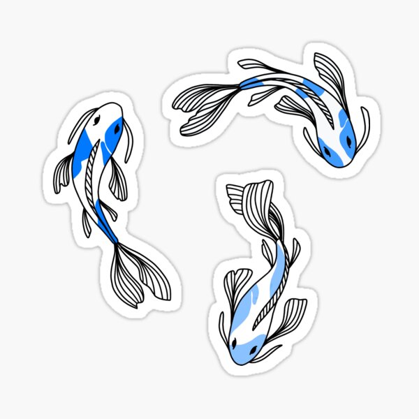 Koi Fish Stickers for Sale