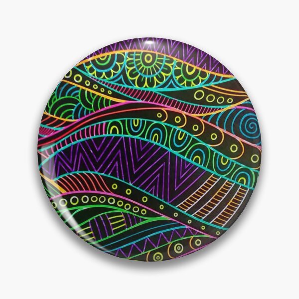 Item preview, Fluorescent swirl pattern designed and sold by TJ-Allen.