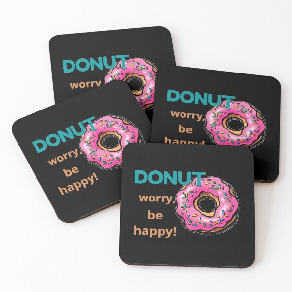 Item preview, Donut worry, be happy! designed and sold by shaymaakhalaf.