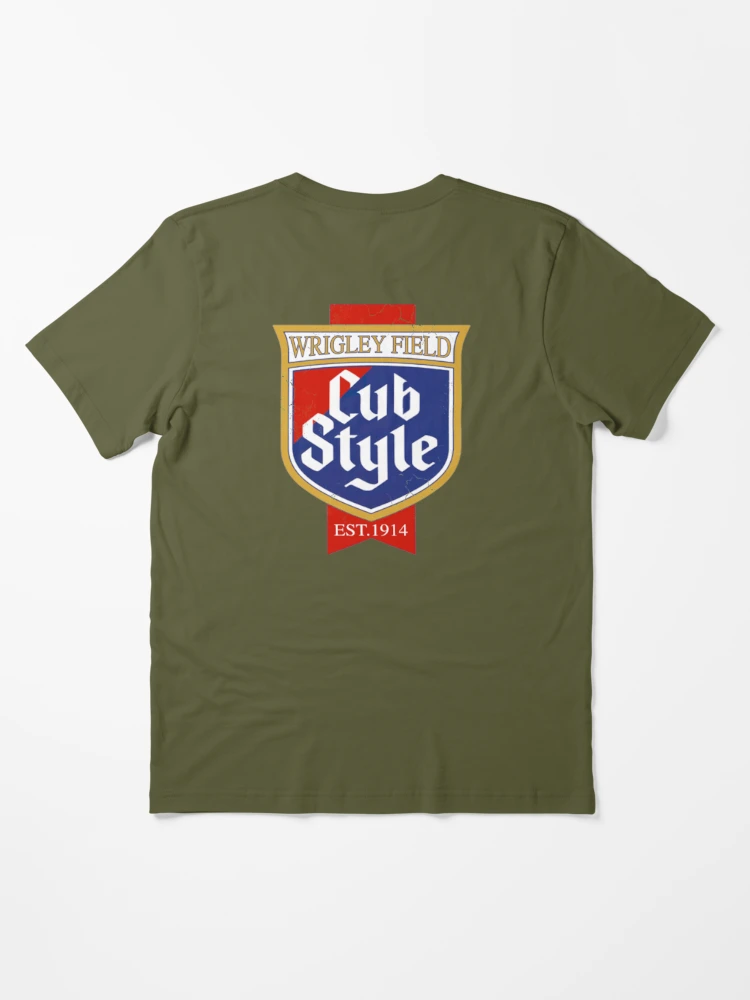 New Chicago Cubs Cub Style T-Shirt Wrigley Field Old Style Beer ( Sm - 3Xlg  )