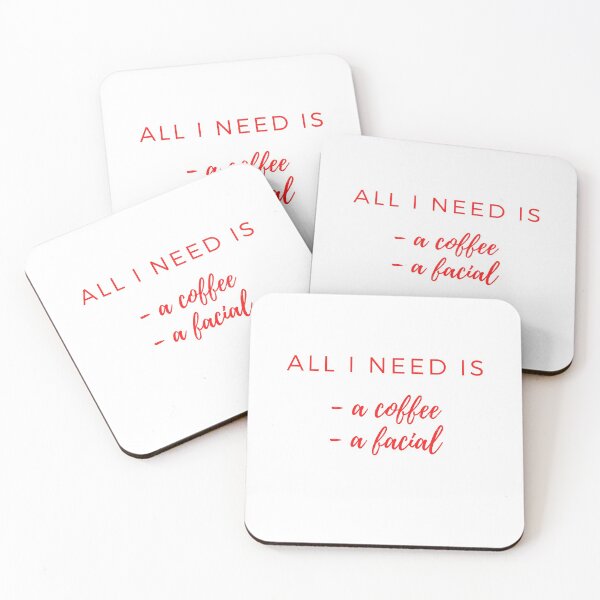 Item preview, All I Need is A Coffe A Facial designed and sold by Fiftyandfab.