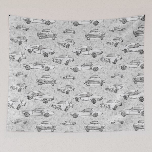 Item preview, 67 Mustangs - white designed and sold by SugarPineDesign.