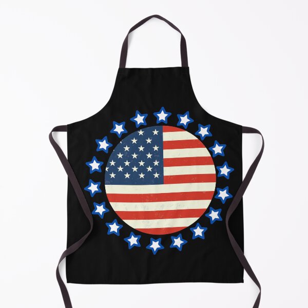 Item preview, Vintage USA round Flag with stars on the border illustration  designed and sold by garniturex.