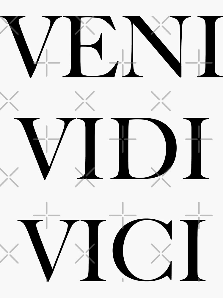 Adesivo Veni Vidi Vici | Zazzle Portugal