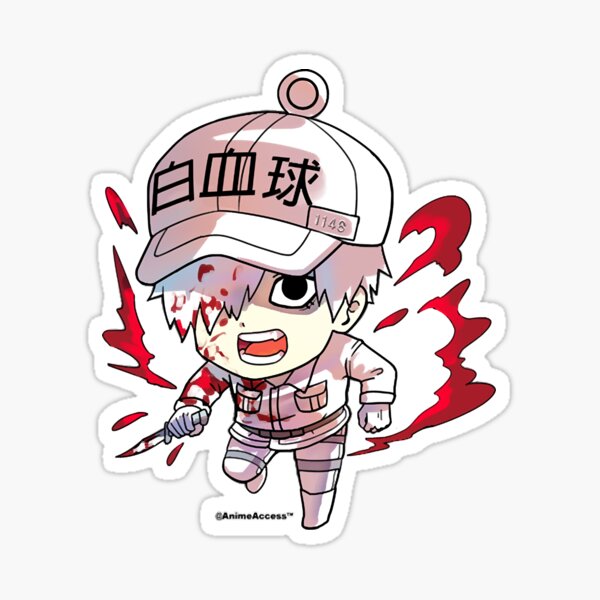 Item preview, Hataraku Saibou Cells at Work - White Blood Cell  designed and sold by AricaMauk.