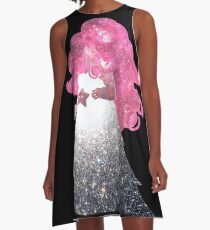 Vestido acampanado Cuarzo rosa