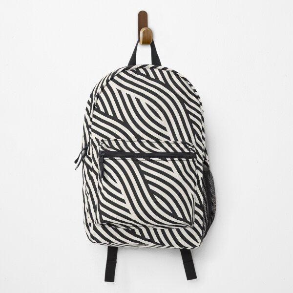 Item preview, Abstract geometric pattern with wavy Black and White lines, white comforter with black lines designed and sold by graphic-genie.