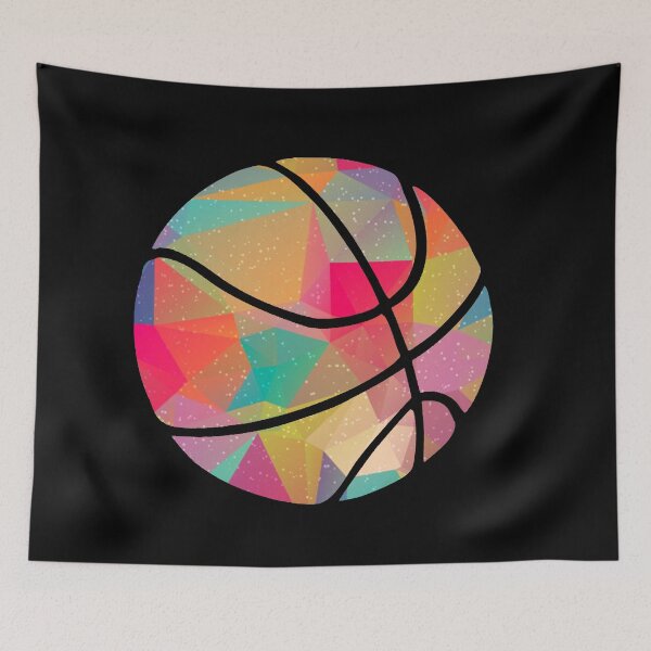 Item preview, Geometric Basketball Shape Low Poly Basketball Gift designed and sold by freeArt10.