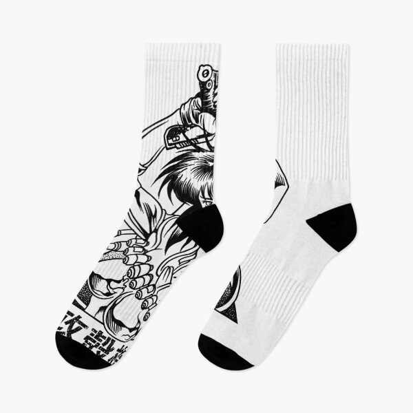Item preview, Motoko Ghost action anime in the shell art black and white designed and sold by LongLisa.