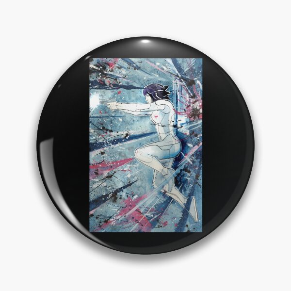 Item preview, Ghost anime Motoko Kusanagi head shoot in the shell poster classic designed and sold by LongLisa.