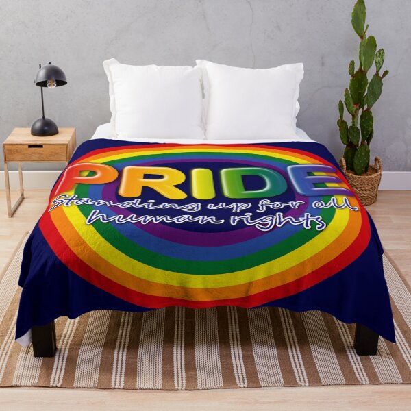 Item preview, Pride standing up for all human rights in military blue designed and sold by SueKnox.