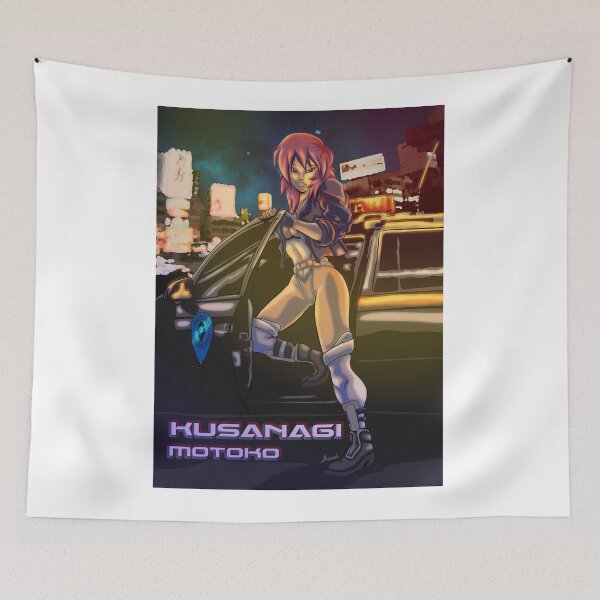 Item preview, Motoko standing Ghost anime in the shell poster classic designed and sold by LongLisa.