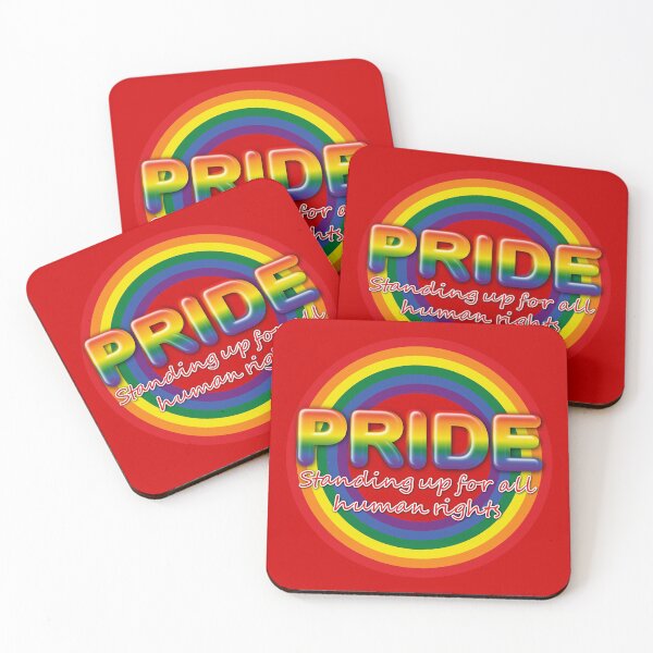 Item preview, Pride standing up for all human rights in stand out red designed and sold by SueKnox.