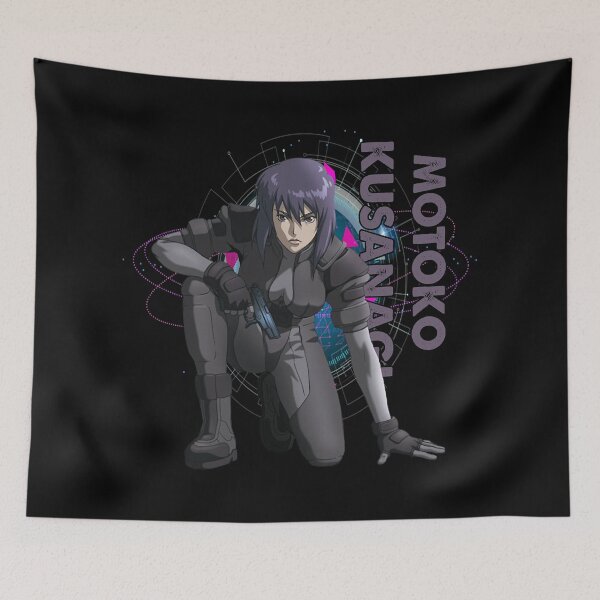 Item preview, Retro Ghost anime Motoko Kusanagi fight in the shell poster designed and sold by LongLisa.