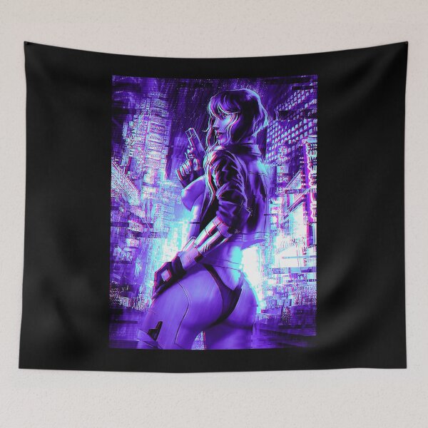 Item preview, Ghost anime Motoko Kusanagi magic in the shell poster classic designed and sold by LongLisa.