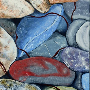 Artwork thumbnail, Norris Point Rocks - Large by Jane Clifton