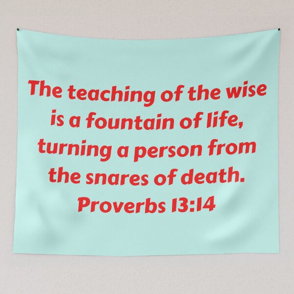 Item preview, Bible Verse Proverbs 13:14 designed and sold by Prayingwarrior.