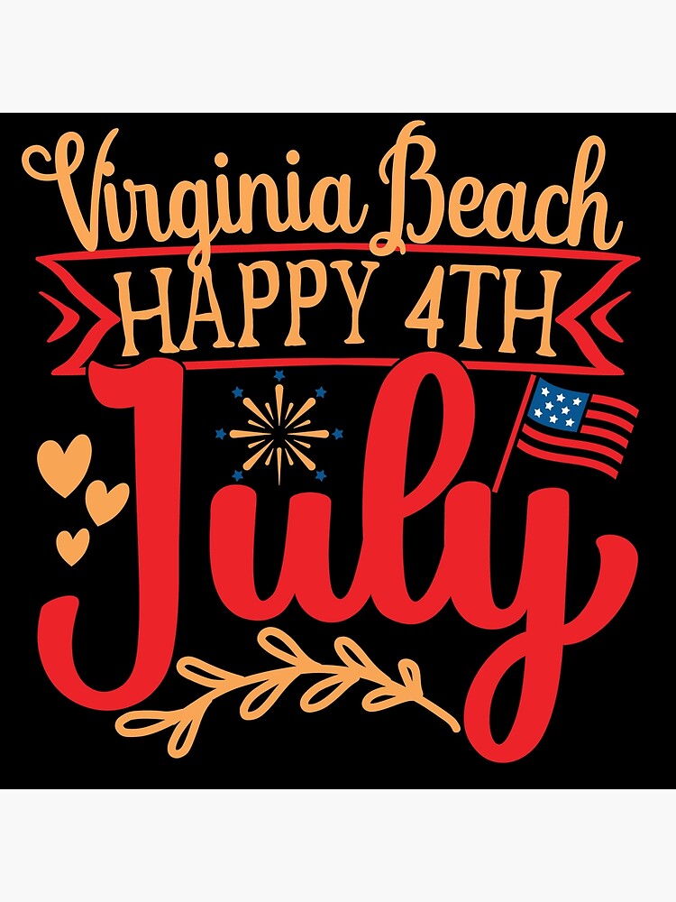 "Fourth Of July Virginia Beach Gear" Poster for Sale by authentika