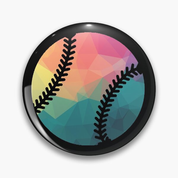 Item preview, Geometric Softball Shape Low Poly Softball Gift designed and sold by freeArt10.