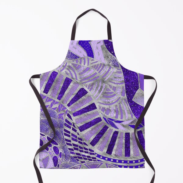 Item preview, Ethic Tribal Ornament - Purples and silver designed and sold by k9printart.