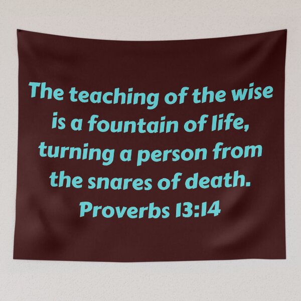 Item preview, Bible Verse Proverbs 13:14 designed and sold by Prayingwarrior.