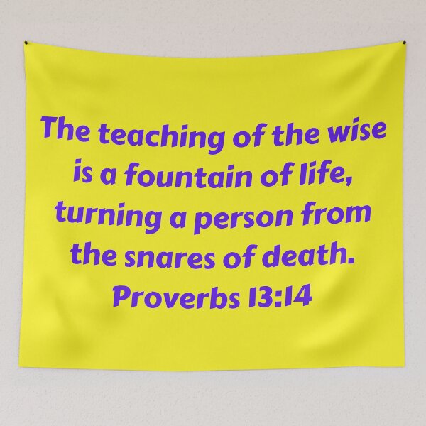 Item preview, Bible Verse Proverbs 13:14 designed and sold by Prayingwarrior.