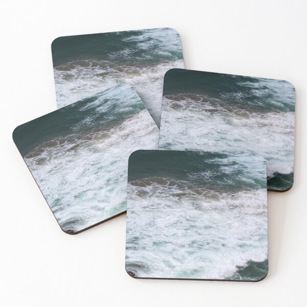 Item preview, Teal ocean waves V designed and sold by CatCarrot.