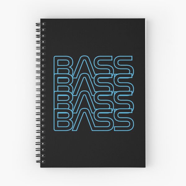 Item preview,  Bass Repeated Text Cool Blue designed and sold by nightsworthy.