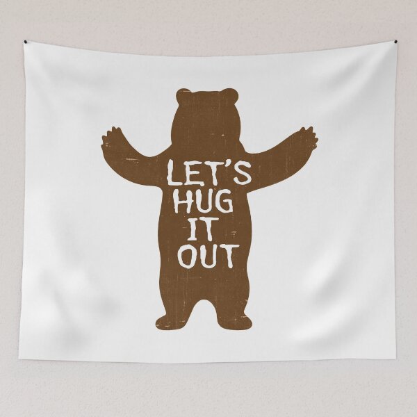 Item preview, Lets Hug It Out Bear designed and sold by FloralCollusion.