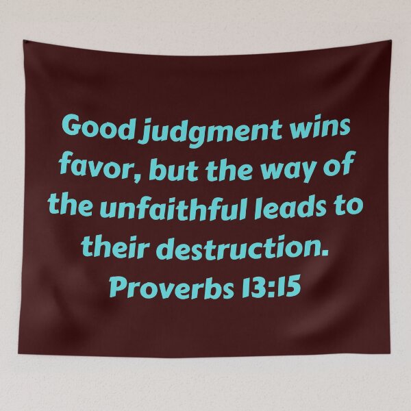 Artikelvorschau, Bible Verse Proverbs 13:15 entworfen und verkauft von Prayingwarrior.