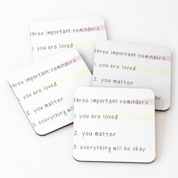 Item preview, mental health reminders designed and sold by kgmcg.