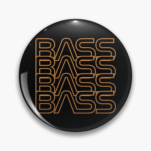 Item preview, Bass Repeated Text Warm Orange designed and sold by nightsworthy.