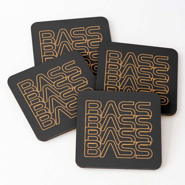 Item preview, Bass Repeated Text Warm Orange designed and sold by nightsworthy.